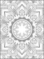 mandala. des gamins coloration pages. mandala coloration pages. adultes coloration pages. coloration page vecteur