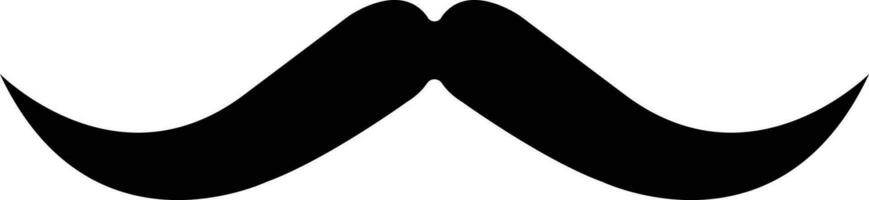 moustache. noir silhouette de adulte homme moustaches. symbole de père journée. vecteur illustration. moustache pour Hommes visage