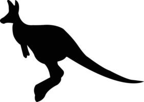 vecteur de silhouette de kangourou