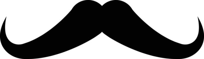 moustache. noir silhouette de adulte homme moustaches. symbole de père journée. vecteur illustration. moustache pour Hommes visage