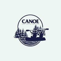 canoë logo vecteur