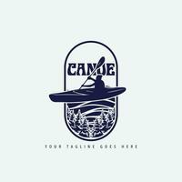 canoë logo vecteur