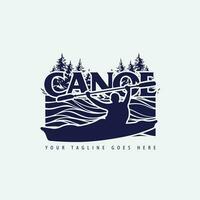 canoë logo vecteur