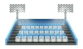 stade tribune réaliste composition vecteur