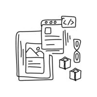 élever votre site Internet et mobile app avec plat illustration micro l'extrémité avant architecture. modulaire, évolutif, et sensible pour supérieur numérique expériences vecteur