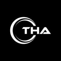 tha lettre logo conception, inspiration pour une unique identité. moderne élégance et Créatif conception. filigrane votre Succès avec le frappant cette logo. vecteur