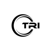 tri lettre logo conception, inspiration pour une unique identité. moderne élégance et Créatif conception. filigrane votre Succès avec le frappant cette logo. vecteur