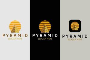 pyramide logo conception. vecteur illustrations.