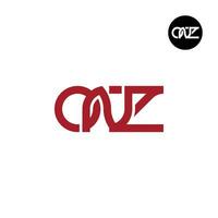 lettre onz monogramme logo conception vecteur