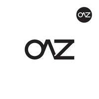 lettre Oaz monogramme logo conception vecteur