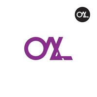 lettre oal monogramme logo conception vecteur