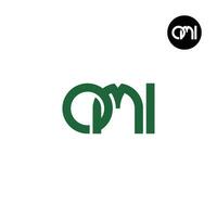 lettre omi monogramme logo conception vecteur