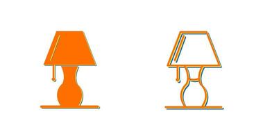 icône de vecteur de lampe de table