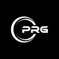 prg lettre logo conception, inspiration pour une unique identité. moderne élégance et Créatif conception. filigrane votre Succès avec le frappant cette logo. vecteur