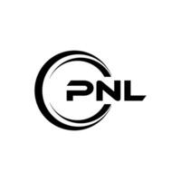 pnl lettre logo conception, inspiration pour une unique identité. moderne élégance et Créatif conception. filigrane votre Succès avec le frappant cette logo. vecteur