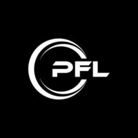 pfl lettre logo conception, inspiration pour une unique identité. moderne élégance et Créatif conception. filigrane votre Succès avec le frappant cette logo. vecteur