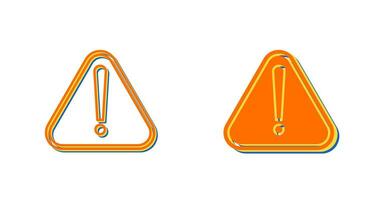 icône de vecteur de signe d'avertissement