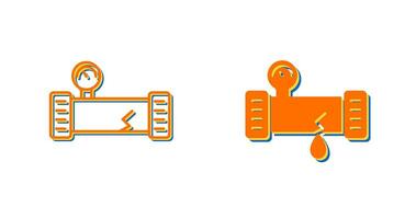 icône de vecteur de tuyau cassé