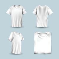 ensemble de modèles de t-shirt blanc