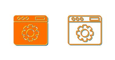icône de vecteur de paramètres web