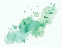 fond aquarelle vert vecteur