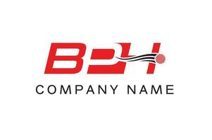 bph monogramme hocky Balle logo modèle vecteur