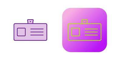 icône de vecteur de carte d'identité