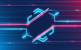 hexagone futuriste hud abstracts.future thème concept background.vector et illustration vecteur