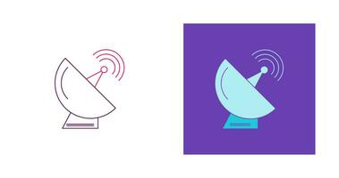 icône de vecteur d'antenne parabolique