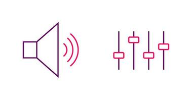 icône de vecteur de contrôle du volume