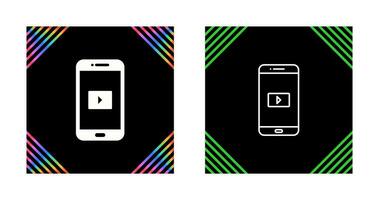 icône de vecteur d'application vidéo