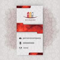 carte présentation logo restaurant vecteur