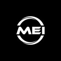 mei lettre logo conception, inspiration pour une unique identité. moderne élégance et Créatif conception. filigrane votre Succès avec le frappant cette logo. vecteur