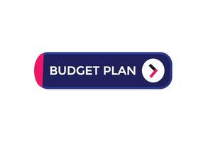 Nouveau budget plan moderne, site Internet, Cliquez sur bouton, niveau, signe, discours, bulle bannière, vecteur