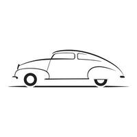 voiture vecteur icône isolé côté voir, logo