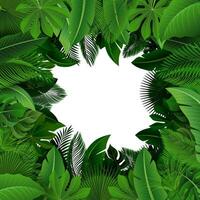 Contexte de tropical feuilles. adapté pour la nature concept, vacances, et été vacances, vecteur illustration