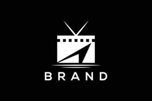 branché et minimal film et télévision production vecteur logo conception