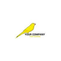 canari oiseau logo conception vecteur