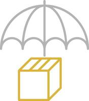 parapluie protection icône symbole vecteur image. illustration de le sécurité protéger parapluie Sécurité conception image