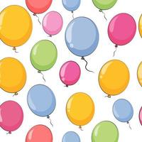 Ballons brillants couleur seamles pattern background vector illustration