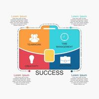 modèles d'infographie pour l'illustration vectorielle d'affaires. eps10 vecteur
