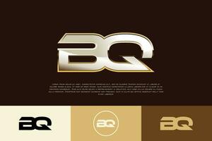 bq initiale moderne exclusif logo emblème modèle pour affaires vecteur