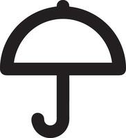 parapluie protection icône symbole vecteur image. illustration de le sécurité protéger parapluie Sécurité conception image