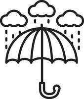 parapluie protection icône symbole vecteur image. illustration de le sécurité protéger parapluie Sécurité conception image