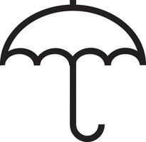 parapluie protection icône symbole vecteur image. illustration de le sécurité protéger parapluie Sécurité conception image