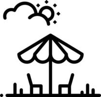 parapluie protection icône symbole vecteur image. illustration de le sécurité protéger parapluie Sécurité conception image