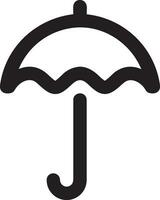 parapluie protection icône symbole vecteur image. illustration de le sécurité protéger parapluie Sécurité conception image