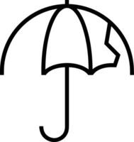 parapluie protection icône symbole vecteur image. illustration de le sécurité protéger parapluie Sécurité conception image