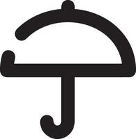 parapluie protection icône symbole vecteur image. illustration de le sécurité protéger parapluie Sécurité conception image