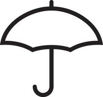 parapluie protection icône symbole vecteur image. illustration de le sécurité protéger parapluie Sécurité conception image